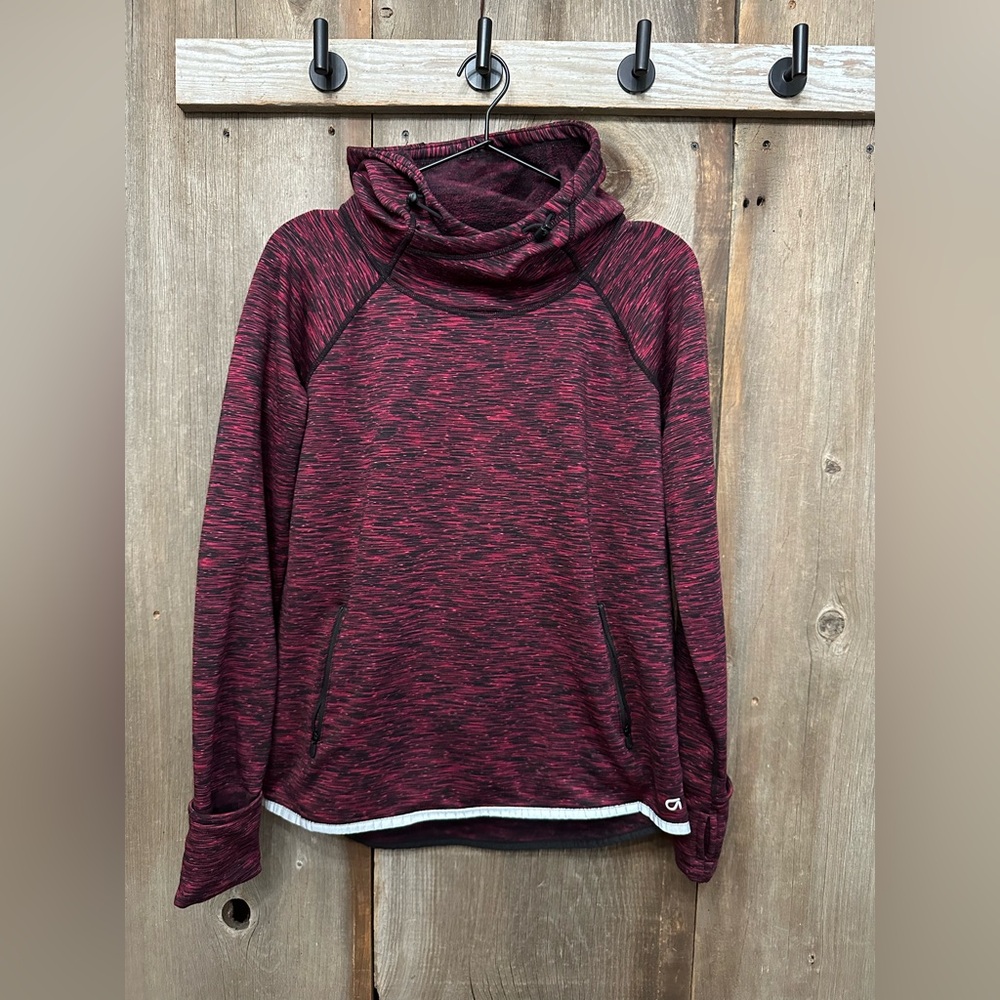 GapFit Active Orbital Hoodie Starry Night New Vineyard Burgundy Size Small
